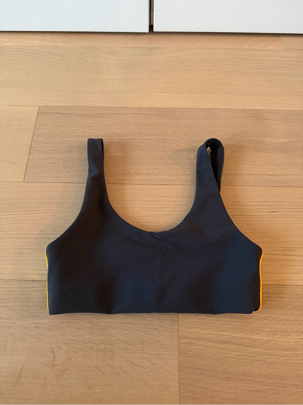 The Upside BEAUFORT HARLEY SCOOP BRA - LICORICE